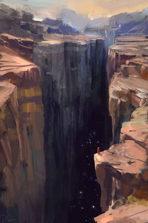 Star void canyon Landscape Concept, Desert Art, Fantasy City, Fantasy Setting, Fantasy Places, Fantasy Art Landscapes, Fantasy Concept Art, Landscape Illustration, Environment Design