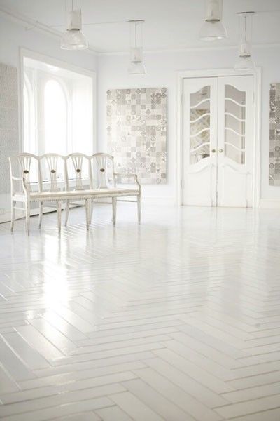 herringbone floor pattern | Pattern: Herringbone — BGDB Interior Design White Herringbone Floor, White Herringbone Tile, Herringbone Tile Floors, White Wood Floors, Herringbone Wood, White Herringbone, Herringbone Floor, Herringbone Tile, Empty Room