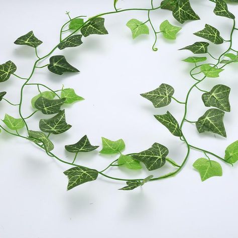 Hanging Artificial Green Leaf Garland Plants Ivy Vine Foliage Plastic Fake Plants Party Supplies Wedding Garden Home Decoration|Artificial Plants| - AliExpress Cheap Artificial Plants, Plant Party, Ivy Vine, Hanging Vines, Green Ivy, Vine Wall, Artificial Leaf, Hanging Garland, Ivy Leaf