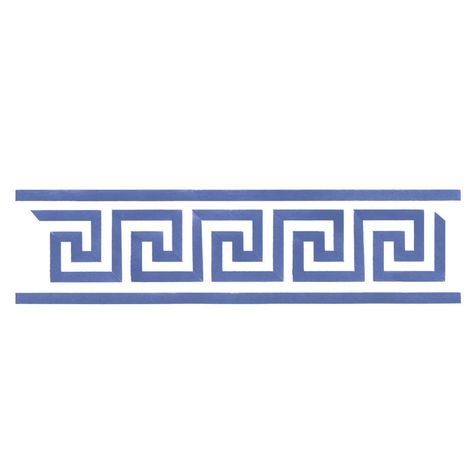 This Greek Key Wall Stencil Border consists of 2 overlays and measures 11 inches wide x 2.8 inches high. This Greek key is perfect for small spaces. Use as a chair rail or below molding. This design is precision cut by laser from 7 to 10 mil plastic and is perfect for high-quality, professional, repeat use. We recommend 7 mil plastic for most paint applications. Select 10 mil plastic (like water bottle plastic) when using textural products or if you need extra durability. https://loom.ly/Uj94... Greek Stencil, Star Wall Stencil, Wall Stencil Border, Clock Stencils, Shabby Chic Stencils, Stenciled Pillows, Monogram Stencil, Mural Stencil, Geometric Stencil