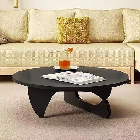 Amazon.com: Round Coffee Table Solid Wood,Mid-Century Modern Coffee Table for Living Room,Circular End Table Wooden Coffee Table Small Center Table for Home Office(27.5", Grey) : Home & Kitchen Modern Side Table Design, Elegant Living Room Furniture, Modern Luxury Living Room, Coffee Table Design Modern, Marble Round Coffee Table, Round Coffee Table Modern, Coffee Table With Drawers, Black Living Room, Mid Century Modern Coffee Table