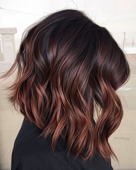 Balayage is the hottest dyeing technique right now. Check the chicest variants of balayage highlights and find out why you should give them a try too! #balayage #highlights #hairdye #haircolor #hairideas #hairstyles Bob Lung, Golden Chocolate, Dimensional Highlights, Dark Chocolate Brown Hair, Balayage Lob, Chocolate Brown Hair Color, Hair Color Chocolate, Chocolate Brown Hair, Long Bob Haircuts