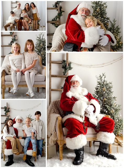 Santa Mini Sessions in CT | Holiday Mini Session Photography | CT Family Photographer | CT Santa Letter Photo Shoot, Santa Family Photos, Santa Studio Sessions, Studio Santa Mini Sessions, Santa Picture Set Up, Photos With Santa Ideas, Photos With Santa Outfit, Holiday Mini Session Ideas Indoor, Santa Mini Session Indoor