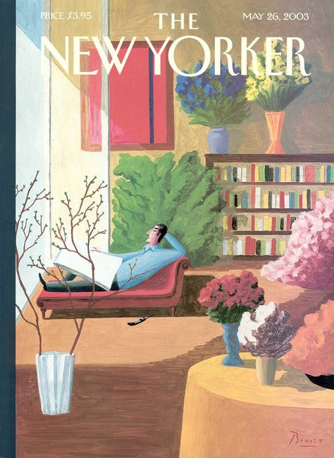 May 26, 2003 Roger Duvoisin, Winter January, The New Yorker Magazine, New Yorker Magazine, New Yorker Covers, Magazine Illustration, Cover Artwork, Vintage Poster Art, August 1