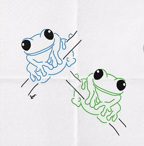 Two Frogs Tattoo, Mini Frog Tattoo Simple, Frog Tattoo Design Simple, One Line Frog Tattoo, Tree Frog Tattoos Simple, Cute Frog Tattoo Small Outline, Frog Flash Tattoo, Frog Tattoo Ideas, Grandchildren Tattoos