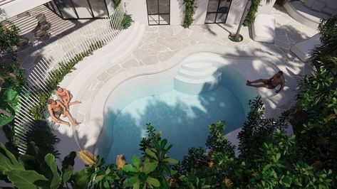 Paul Alexander Landscape on Instagram: "Sometimes working with what you have is the best way forward. This curvy pool needed some love and we feel that this is just the love it needed. Swipe for before pics." Curvy Pool, Backyard Pool Designs, Pool Designs, Backyard Pool, Love It, Alexander, Pool, Good Things, Feelings