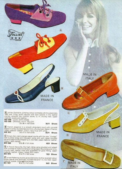 Lovely Shoes Brand Collab, 60s Shoes, 1960s Shoes, Fashion Advertisement, 70s Shoes, Groovy Fashion, 1960 Fashion, 60s And 70s Fashion, 70s Music