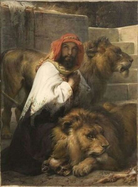 Prophet Daniel with lions. Neo Classical Art, Pastor John Hagee, Lion Kingdom, Lion Painting, Lion Canvas, Bible Pictures, Beautiful Oil Paintings, Large Oil Painting, Biblical Art