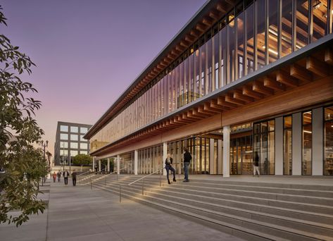 Gallery of Billie Jean King Main Library / Skidmore, Owings & Merrill - 1 Traditional Library, Downtown Long Beach, Fire Life, Library Architecture, Timber Buildings, Billie Jean, Billie Jean King, Civic Center, Library Design