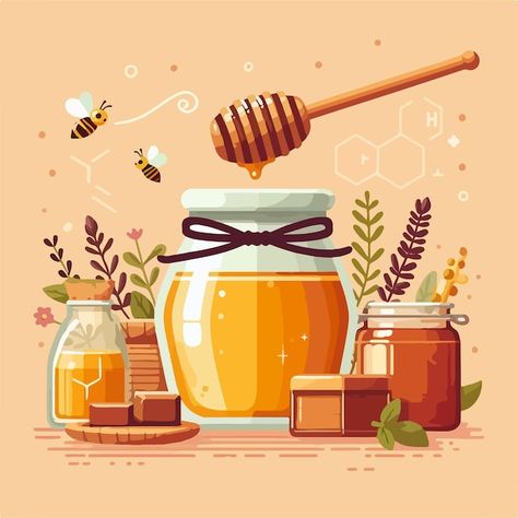 Premium Vector | Hand drawn honey frame. Honey Bee Drawing, Jar Of Honey, Bee Drawing, Stationery Templates, Cartoon Drawing, Business Card Maker, Flyer Maker, Poster Maker, Card Banner