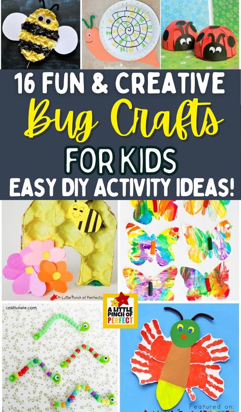 Looking for fun and creative bug crafts for kids? These 16 easy DIY activity ideas are perfect for toddlers and preschoolers to explore the world of bugs while boosting creativity and fine motor skills. Click now to discover fun bug crafts for kids to try today! Bug Crafts For Kids, Boosting Creativity, Crafts For Kids Easy Diy, Bug Crafts, Crafts For Kids Easy, Diy Activities, Toddlers And Preschoolers, Activity Ideas, Easy Kids