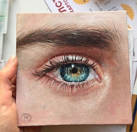 Realistic Eye Drawing, Art Alevel, Circular Art, Gcse Art Sketchbook, Eyes Artwork, Realistic Eye, Flower Painting Canvas, Different Art Styles, Canvas Painting Designs