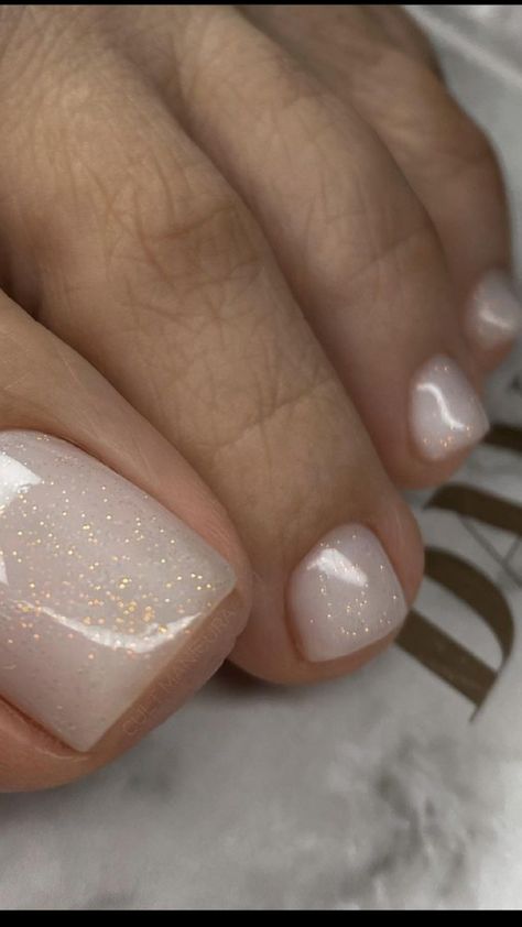 Bridal Toe Nails, Feet Nail Art, Wedding Toe Nails, Glitter Toe Nails, Feet Nail Design, Gel Toe Nails, Milky Nails, Acrylic Toe Nails, Toe Nail Color