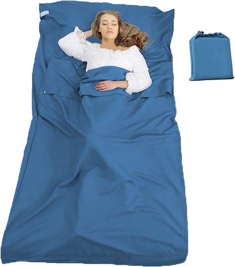 Amazon.com : Sleeping Bag Liner Portable Travel Sleeping Sack Sheets Lightweight and Compact Camping Sheets for Adults Comfortable Liners for Traveling Hotel Camping Picnic Hostels Backpacking : Sports & Outdoors Compact Camping, Sleeping Bag Liners, Double Sleeping Bag, Sleeping Bag Liner, Sleep Sack, Camping Bag, Camping Picnic, Sleep Sacks, Backpacking Travel