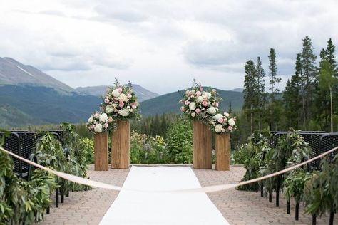 Breckenridge Ski Resort, Breckenridge Wedding, Wedding Ceremony Arch, Mountain Wedding Colorado, Breckenridge Colorado, Colorado Wedding Venues, Weddings By Color, Inexpensive Wedding Venues, Rustic Barn Wedding