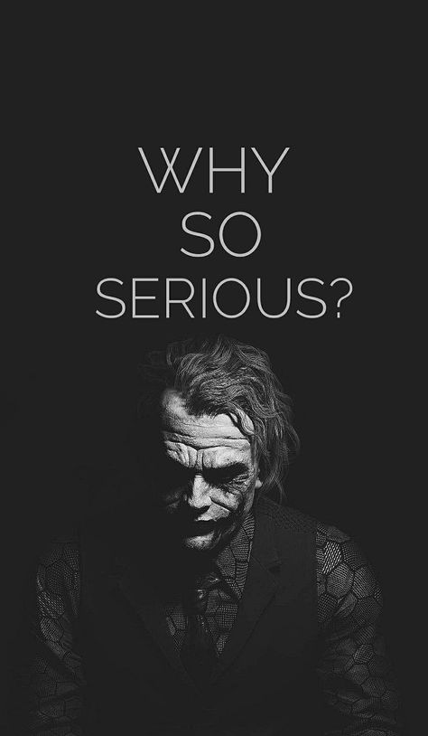 Joker Is, Why So Serious, The Joker, Wallpapers, Black And White, White, Black