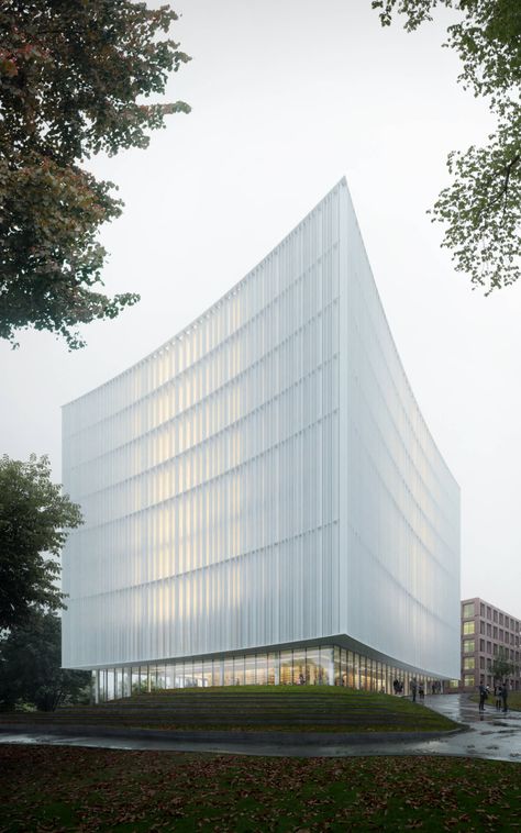 Gothenburg University, Shading Device, Henning Larsen, Danish Architecture, University Library, Park Landscape, Concrete Structure, University Campus, Gothenburg