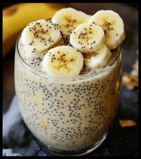 Low Calorie Recipes & Calorie Counting Support | Banana Chia Pudding | Facebook Low Calorie Chia Pudding, Banana Chia Pudding, Calorie Recipes, Sugar Free Syrup, No Calorie Foods, Chia Pudding, Calorie Counting, Ripe Banana, Low Calorie Recipes