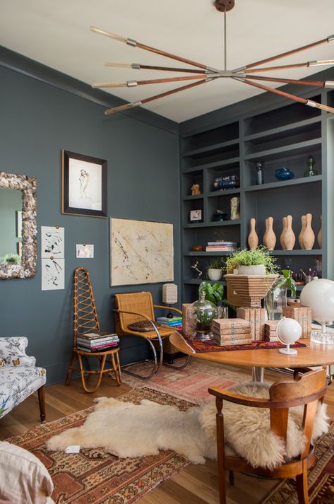 Maybe (Just Maybe) I'm Setting the 2018 Color Trends? - The Decorologist Homburg Gray, Home Office Paint Ideas, Office Wall Colors, Future Farmhouse, Trending Paint Colors, Homburg, Favorite Paint Colors, Relaxation Room, Interior Architect