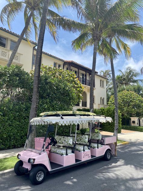 Pink Golf Cart, Apple Park, Custom Golf Carts, Beach Tan, Beach Cars, Pretty Pink Princess, Dream Life House, Girly Car, Malibu Barbie