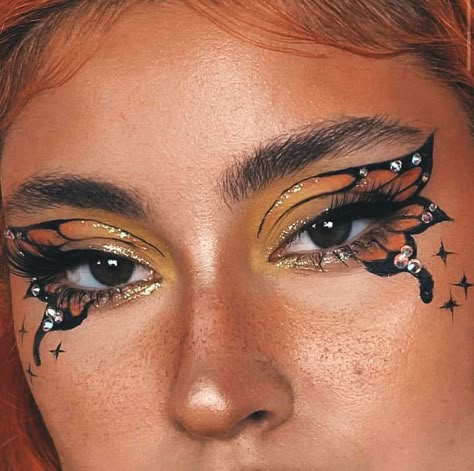 Makeup Zombie, Halloweenský Makeup, Mekap Mata, Make Up Designs, Butterfly Makeup, Smink Inspiration, Swag Makeup, Fairy Makeup, Makeup Eye Looks