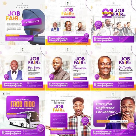 In the spirit of throwback Thursday Here are some event flier design project we worked on for job fair in 2023 Job fair is an event aimed at addressing the employability crisis among our youths and young people to bridge the gap between what they know and what employers are looking for in them We had fun working on this project and the results were quite satisfying in the end Share your thoughts in the comments below Need us to handle your project or you’re interested in working with u... Job Fair Poster, Fair Poster, Job Fair, Instagram Layout, Fun At Work, In The End, The Gap, Design Projects, Website Design