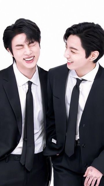 Jin With Jungkook, Jinkook Photo, Jin Kook, Jungkook And Jin Funny Pics, Jin And Jungkook, Jinkook Pics, Jungkook And Jin Videos, Fan Art Jinkook Kookjin, Jin Jungkook