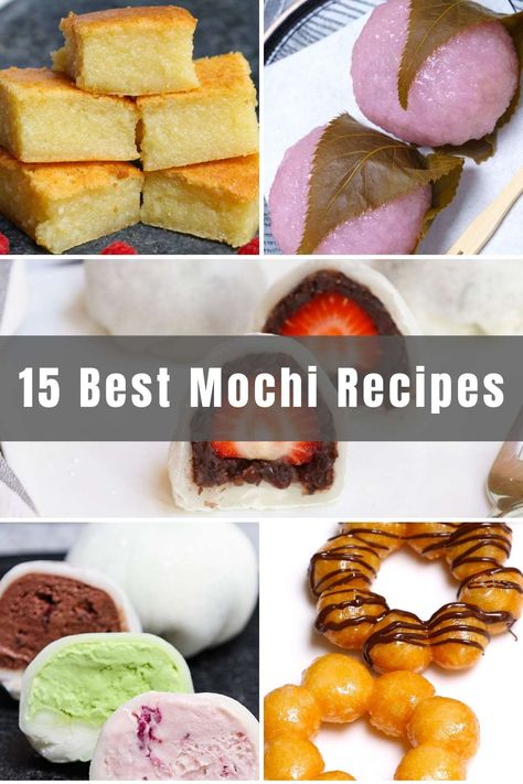 Easy Things To Bake At Home Simple, Homemade Mochi Recipe, Moochie Recipe, Japanese Mochi Recipe, Strawberry Mochi Recipe, What Is Mochi, Asian Baking, Holiday Deserts, Japanese Mochi