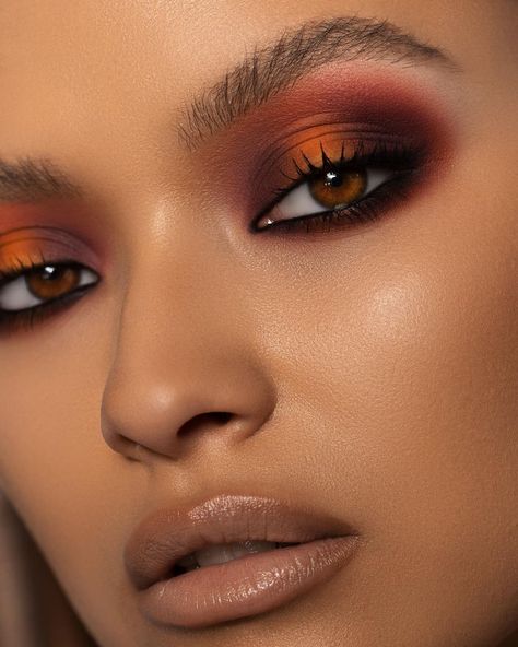 Inspi Makeup, Warm Makeup, Glam Eyeshadow, Makeover Makeup, Beauty Tutorial, Cool Makeup Looks, Eye Makeup Designs, Natasha Denona, Makeup Looks For Brown Eyes