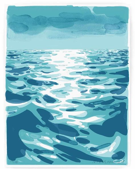 Abstract Art by Christoph Niemann | Drawing | ARTWOONZ Christoph Niemann, Sea Drawing, Ocean Illustration, Sea Illustration, Water Illustration, صفحات التلوين, Water Drawing, Water Art, Sea Art