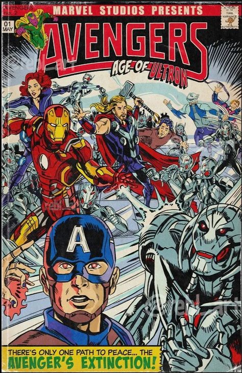 Age Of Ultron Comic, Iron Man Comic Cover, Ultron Comic, Ultron Wallpaper, Marvel Diy, Manga Stickers, Iron Man Poster, Marvel Retro, Marvel Comics Artwork