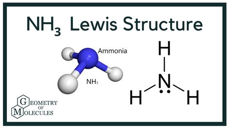 #NH3LewisStructure #LewisStructure #AmmoniaLewisDotStucture Lewis Structure, Normal Room, Chemical Formula, Chemistry, Geometry, To Look, Look At, Science, Education