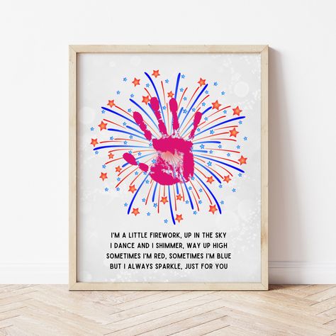 Ultimate Guide to Summer Crafts for Infants: 15 Easy and Fun Projects July 4th Handprint Art, Fourth Of July Handprint Art, Summer Crafts For Infants, 4th Of July Handprint Art, July Handprint Art, Firework Craft, Crafts For Infants, Watercolor Fireworks, Christmas Footprint Crafts