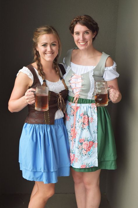 How to throw an Oktoberfest party! Decorations, food, costumes, and games! Octoberfest Party Ideas Outfit, October Fest Costumes, Diy Oktoberfest Costume Women, Diy October Fest Outfit, Diy German Costume, Diy Oktoberfest Costume, Octoberfest Outfits Women, October Fest Outfit, Diy Oktoberfest