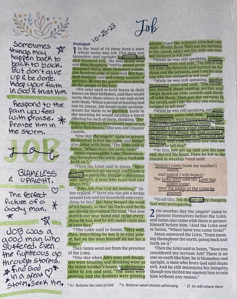 Job Bible Study Notes, Bible Annotations Key, The Book Of John Bible Study Notes, Book Of Job Bible Study, The Book Of Job Bible Study, Job Bible Journaling, Job 1 Bible Journaling, Job Bible Study, Book Of Job Bible Journaling