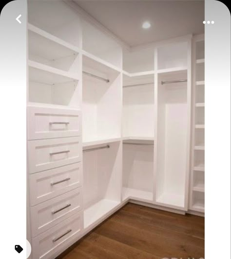 Master Closet Design, House Closet, Closet Planning, Closet Organization Ideas, Closet Built Ins, Drawers And Shelves, Walking Closet, Dream Closet Design, Walk In Closet Design