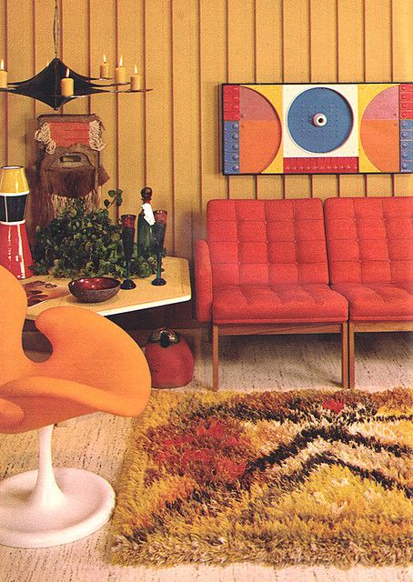 Found in Good Housekeeping magazine, July 1969. Mid-Century Modern Interior Design, Vintage Architecture, Vintage Decor, Vintage Furniture 60s Interior Design, 1960s Interior, 60s Home Decor, 60s Interior, 70s Interior Design, 70s Interior, Retro Interior Design, 70s Decor, Interior Vintage