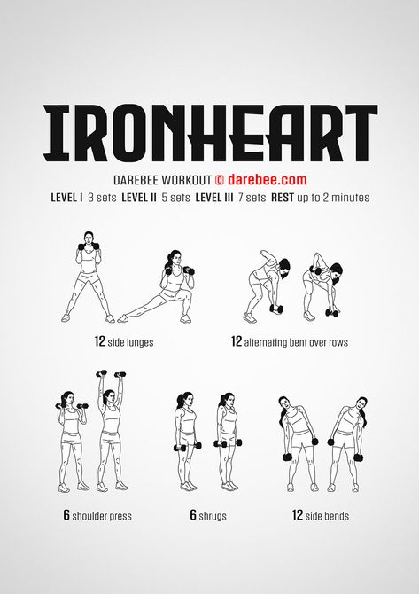 Ironheart Workout Marvel Workout Plan, Avengers Workout, Marvel Workout, Darbee Workout, Anime Workouts, Muscle Toning Workouts, Army Workout, Superhero Workout, Full Body Dumbbell Workout