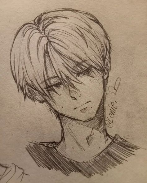 Boy Sketch, Anime Drawing Books, Animation Art Sketches, Boy Drawing, Art Tools Drawing, Easy Drawings Sketches, Guy Drawing, Cute Easy Drawings