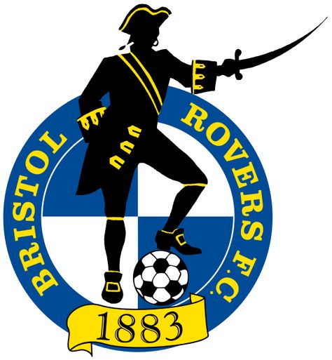 1883, Bristol Rovers F.C. (Bristol, England) #BristolRoversFC #England (L8129) Southend United, Plymouth Argyle, Bradford City, British Football, Oxford United, Wigan Athletic, Fc Logo, Bristol Rovers, English Football League