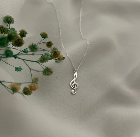 Music Jewelry Necklaces, Violin Necklace, Music Themed Jewelry, Music Note Pendant, Treble Clef Necklace, Music-themed Silver Pendant Necklace, Music-themed Pendant Necklace, Music Note Necklace, Music Necklace