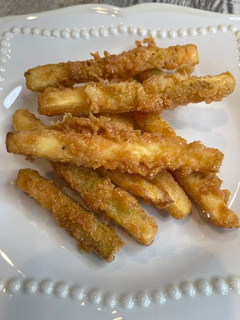 Fried Yellow Squash, Fried Squash, Squash Fries, Parmesan Roasted Cauliflower, Pillsbury Cinnamon Rolls, Salt And Light, Southern Cooking, Apple Pies Filling, Roasted Cauliflower