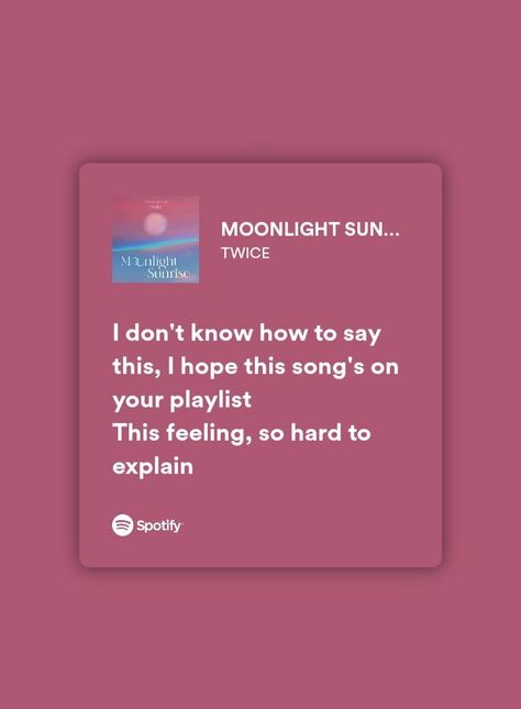 Moonlight Sunrise Twice Lyrics, Twice Quotes Lyrics, Twice Song Lyrics, Twice Lyrics, Pink Doughnut, Pink Lyrics, English Music, Kpop Lyrics, Twice Songs