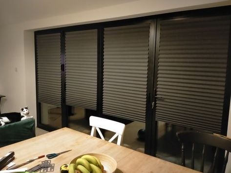 Schottis Ikea, Bifold Blinds, Light Filtering Blinds, Folding French Doors, Bathroom Shades, Save 1000, Window Roller Shades, Zebra Shades, Zebra Blinds