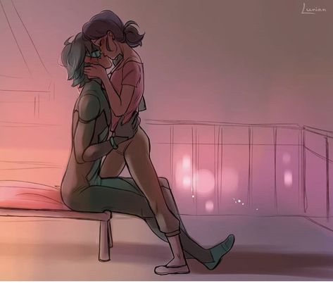 Good Night Kiss, Luka Miraculous Ladybug, Night Kiss, Miraculous Ladybug Kiss, Miraculous Ladybug Fanfiction, Super Cat, Miraculous Ladybug Fan Art, Miraculous Ladybug Funny, Ladybug Comics