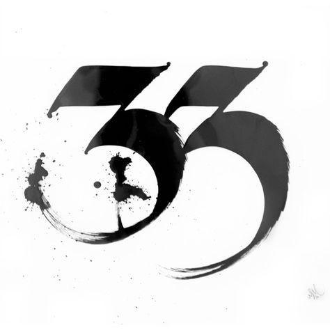 OKAY '33' #typography #font 3 Calligraphy Number, 13 Calligraphy Number, 33 Number Tattoo, 33 Tattoo Number Fonts, Number 33 Tattoo, 33 Tattoo Number, Tattoo Numero, 33 Tattoo, Numbers Typography