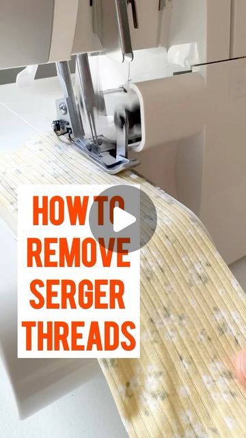 Serger Stitches, Serger Tips, Serger Thread, Serger Sewing, Seam Ripper, Sewing Tips, Sewing Techniques, Sewing Hacks, Save Time