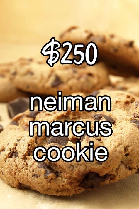 Neiman Marcus 250 Dollar Cookie - The famous $250 cookie recipe from Neiman Marcus. Even better than the legend behind the cookie is the delicious flavor of the cookies with two kinds of chocolate. | CDKitchen.com $250 Cookie Recipe Neiman Marcus, Millionaire Cookies Recipe, $250 Neiman Marcus Cookies, $250 Cookie Recipe, Niemann Marcus Chocolate Chip Cookies, Million Dollar Cookies Recipe, Nordstrom Cookie Recipe, Newman Marcus Cookies, Neumann Marcus Cookies