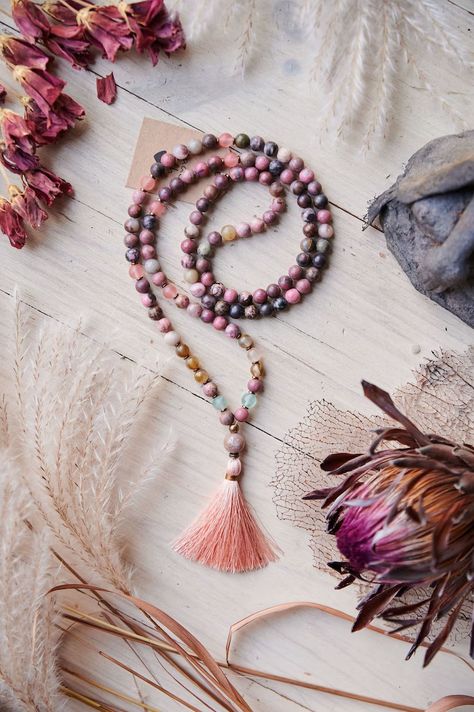 Forgiveness Japamala Rhodonite Fluorite Quartz Agate - Etsy New Zealand Hand Wrapped Mala For Meditation, Handmade Spiritual Mala, Adjustable Beaded Spiritual Mala, Luxury Gemstone Beaded Mala, Traditional Handmade Mala For Meditation, Chakra Heilung, Yoga Mala, Meditation Yoga, Prayer Beads