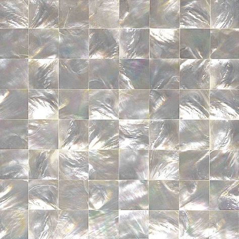 Mother of Pearl wall tile Mother Of Pearl Wall, Penny Tile Backsplash, Water Pavilion, Navy Blue Tile, Dark Tile, Interior Decorating Tips, Penny Tile, Tile Covers, Laminated Glass